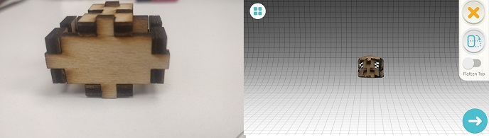 difference bw actual object and its 3D scan